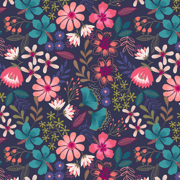 Floral Patchwork Fabric
