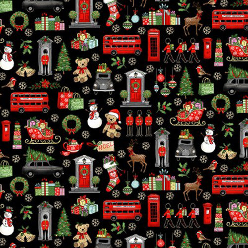 London Christmas Fabric
