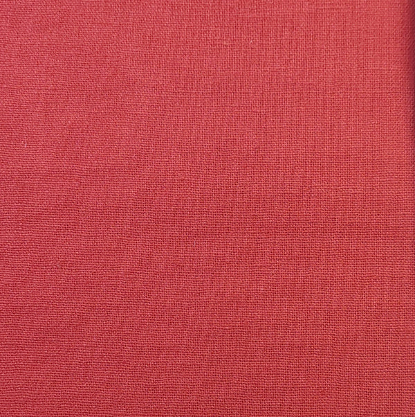 Linen Blend Fabric Red