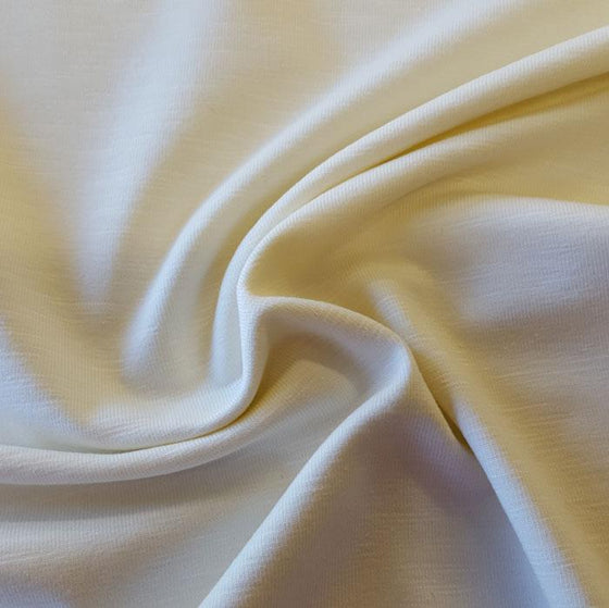 Jersey Fabric Plain Ivory - The Fabric Bee