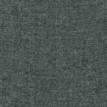 Essex Yarn Dyed Linen/Cotton Blend Metallic Ebony E105-364 - The Fabric Bee