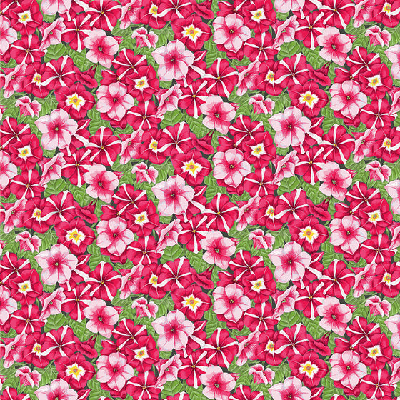 Makower UK Summer Garden 2327/P Petunias Pink F6979