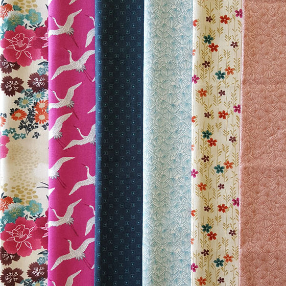 Makower UK Assami 6 Fat Quarter Pack B