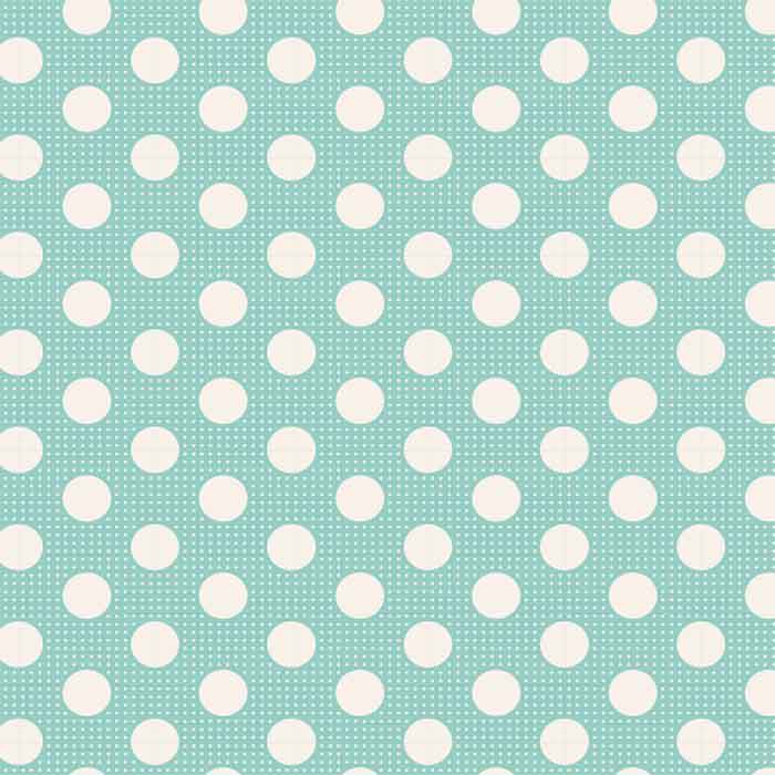 Tilda Patchwork Fabric Medium Dots Teal F6613 - The Fabric Bee