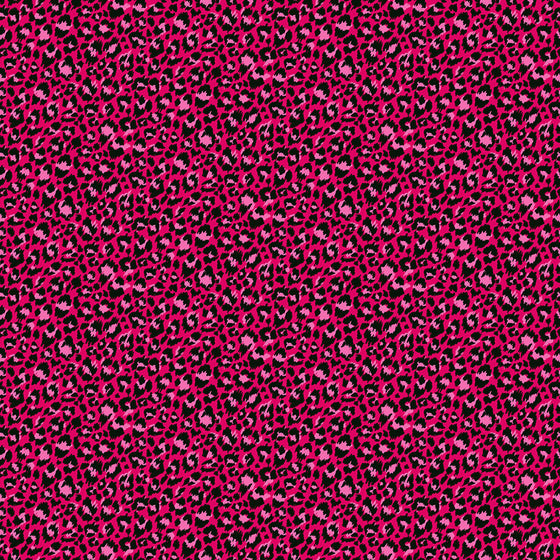 Jewel Tones by  Makower UK 2403/P Leopard Skin Hot Pink F7171