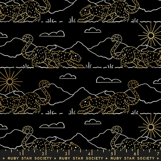 Reign Ruby Star Society RS1031/14M Metallic Leopard on Black F7258