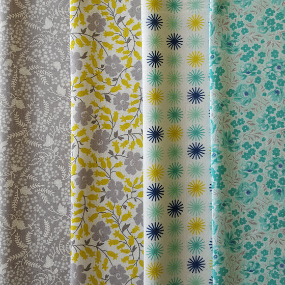 Moda Flowers For Freya 4 Fat Quarter Pack B by Linzee McCray