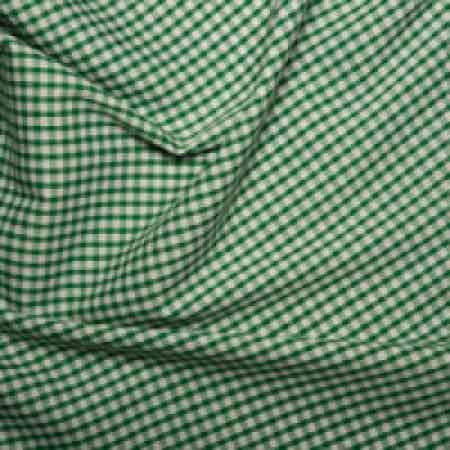 Polyester/cotton Woven Gingham 1/8th Inch Green - The Fabric Bee