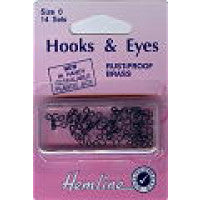 Hooks and Eyes Black Size 0 H400.0 - The Fabric Bee