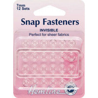 Snap Fasteners Invisible 7mm H422 - The Fabric Bee