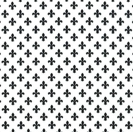Black and White Patchwork Fabric