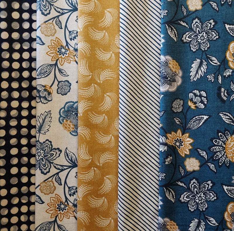 Blue Mustard 5 Fat Quarter Pack