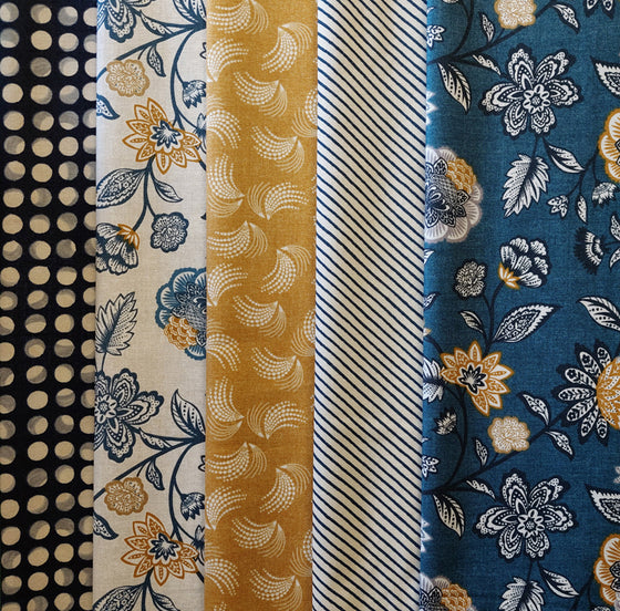 Blue Mustard 5 Fat Quarter Pack