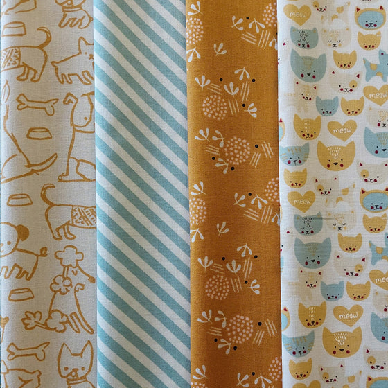 Cats and Dogs 4 Fat Quarter Pack