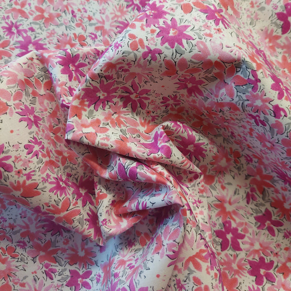 Cotton Lawn Pink Floral