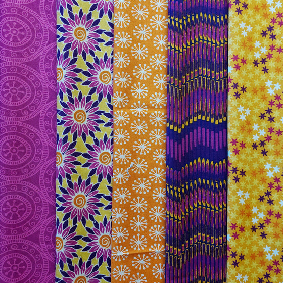 Henna by Beth Studley 5 Fat Quarter Pack A