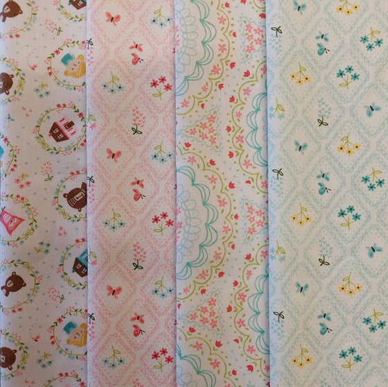 Moda Home Sweet Home 4 Fat Quarter Pack