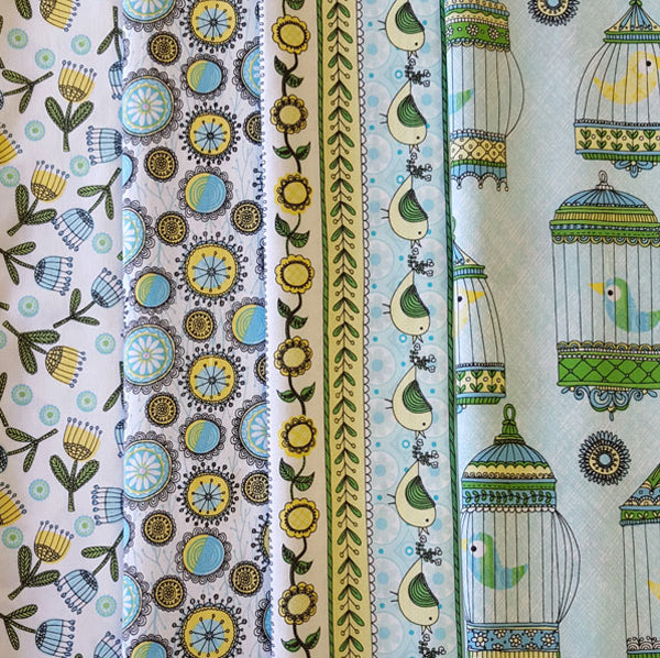 La Cage Au Birdie 4 Fat Quarter Pack