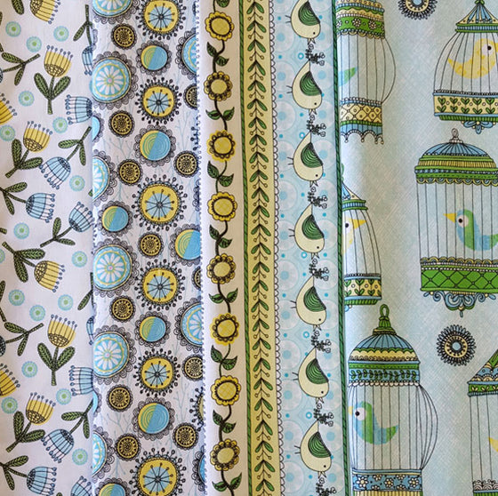 La Cage Au Birdie 4 Fat Quarter Pack