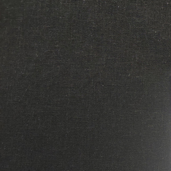 Linen Blend Fabric Black