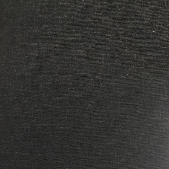 Linen Blend Fabric Black
