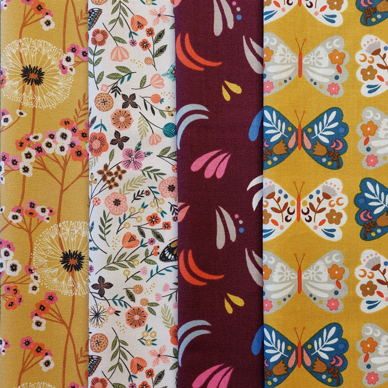 Meadow Butterfly Dashwood Studio 4 Fat Quarter Pack