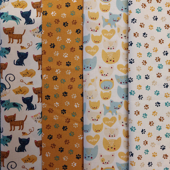 Woof Woof Meow Meow 4 Fat Quarter Pack