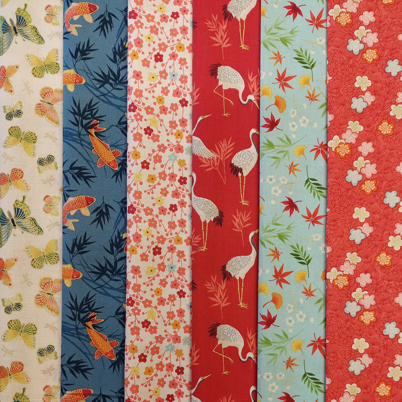 Makower UK Michiko 6 Fat Quarter Pack A