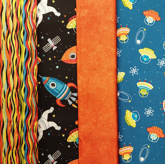 Outer Space by Makower UK 4 Fat Quarter Pack