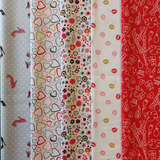 Pamper by Makower UK 5 Fat Quarter Pack B LAST PACK