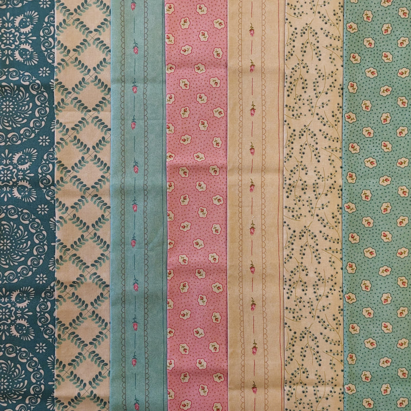 Moda Rambling Rose 7 Fat Quarter Pack LAST PACK