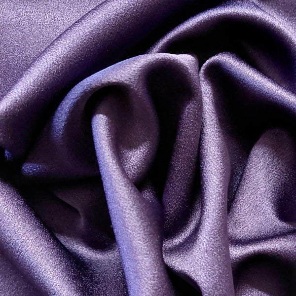 Polyester Crepe Back Satin Deep Purple