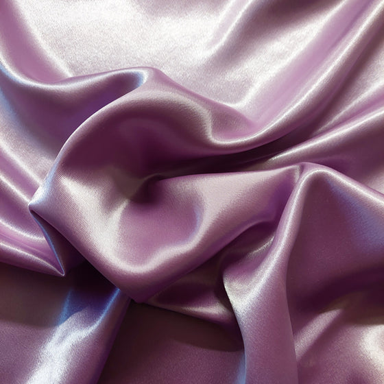 Polyester Satin with Stretch Mauve