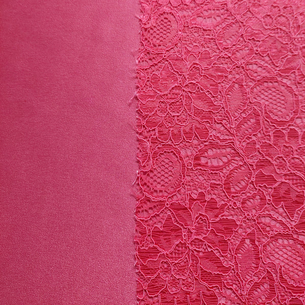 Polyester Crepe Back Satin Coral