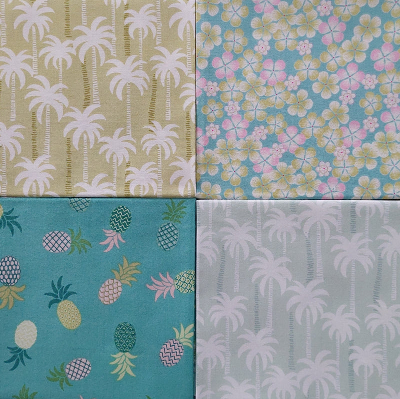 Tropicana by Makower UK 4 Fat Quarter Pack A