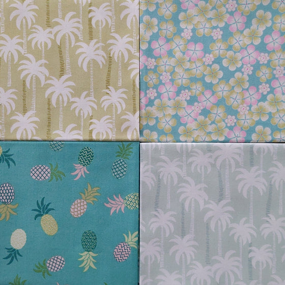 Tropicana by Makower UK 4 Fat Quarter Pack A