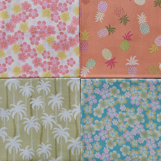 Tropicana by Makower UK 4 Fat Quarter Pack C