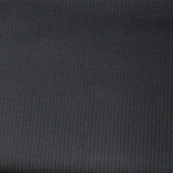 Wool Blend Fabric Black Woven Stripe
