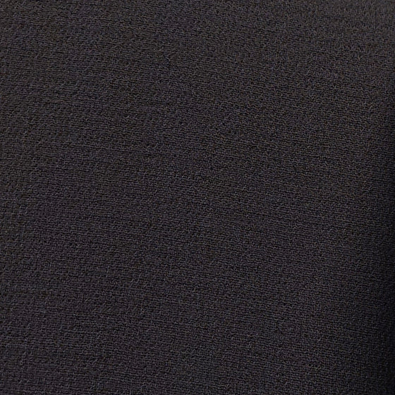 Wool Blend Fabric Dark Brown Crepe