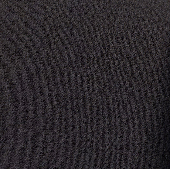 Wool Blend Fabric Dark Brown Crepe