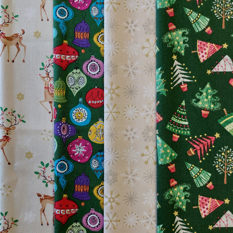 Christmas 4 Fat Quarter Pack B