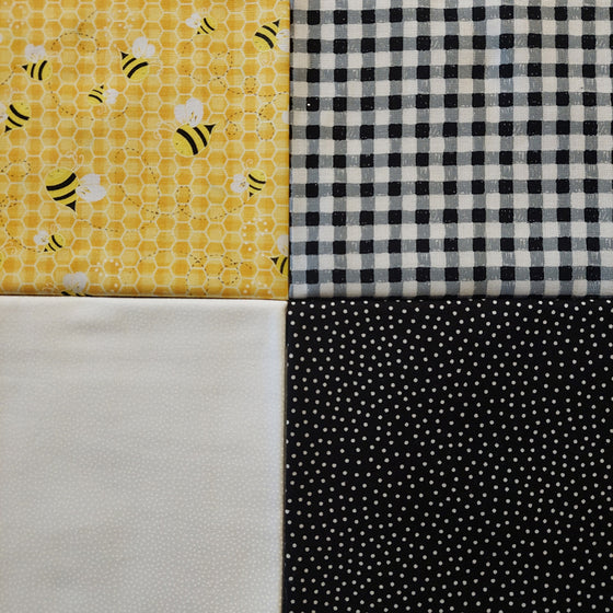 Yellow Bee 4 Fat Quarter Pack