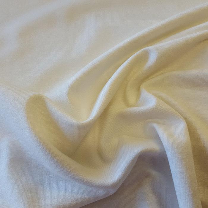 Jersey Fabric Plain Ivory - The Fabric Bee