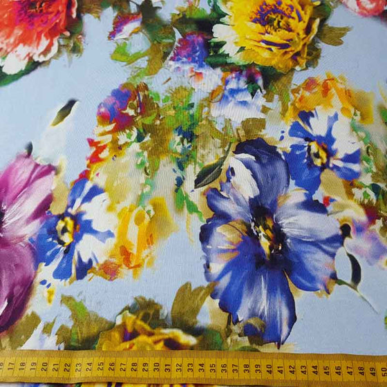 Jersey Fabric Floral 2113 T10 - The Fabric Bee
