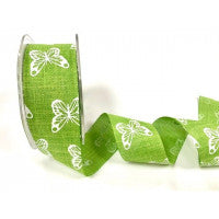 Butterfly Ribbon Green BTB501-5 - The Fabric Bee