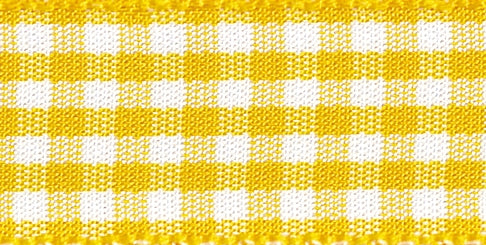 Gingham Ribbon Gold - The Fabric Bee