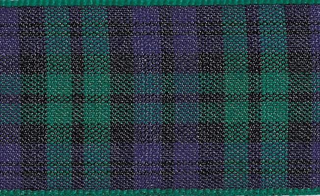 Tartan Ribbon Black Watch - The Fabric Bee