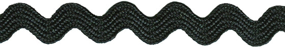 Ric Rac Braid Black - The Fabric Bee