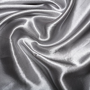 Polyester Budget Satin Silver Grey - The Fabric Bee