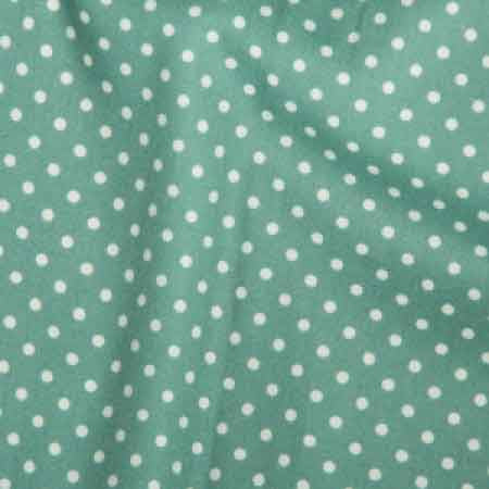 Cotton Poplin CP0009 3mm Ice Green Spot - The Fabric Bee